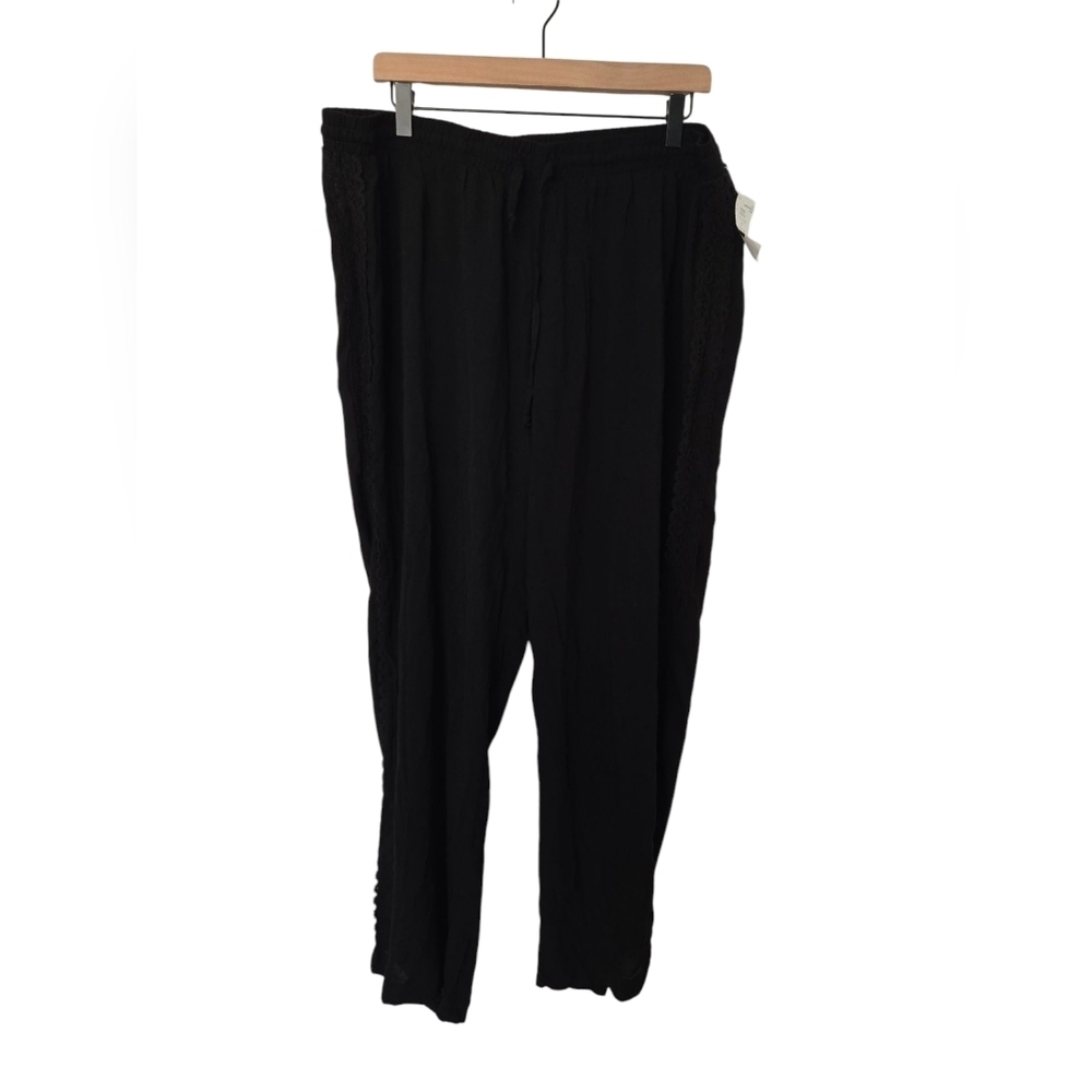NWT New Look Black Relaxed Fit Pants Size 2x